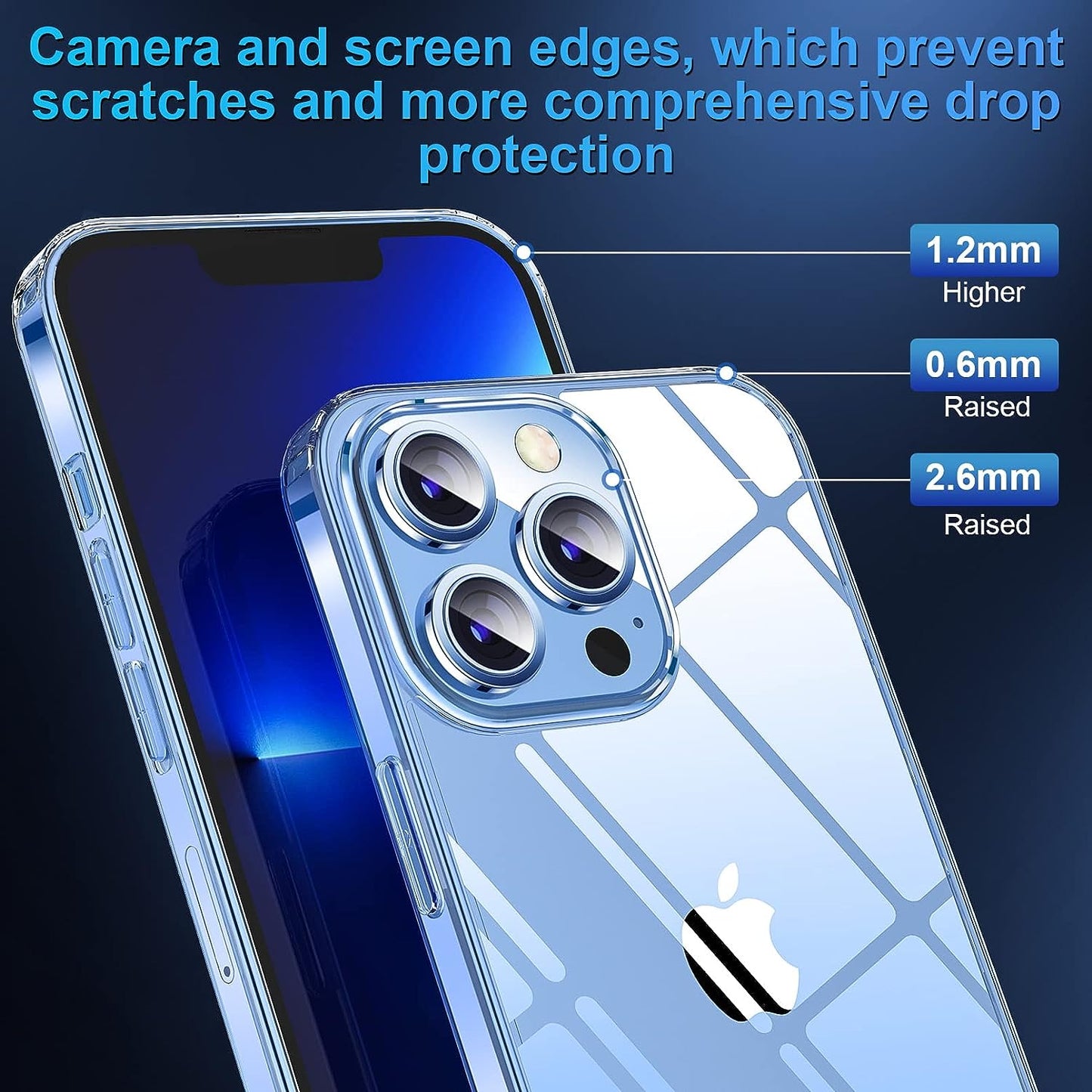 [2023 New] Crystal Clear Designed for Iphone 13 Pro Max Case, [Non-Yellowing] [Military Grade Protection] Shockproof Bumper Slim Fit Phone Case Thin Cover for Apple 13Pro Max (6.7 In, Clear)  Gotrays Gavin LLC   