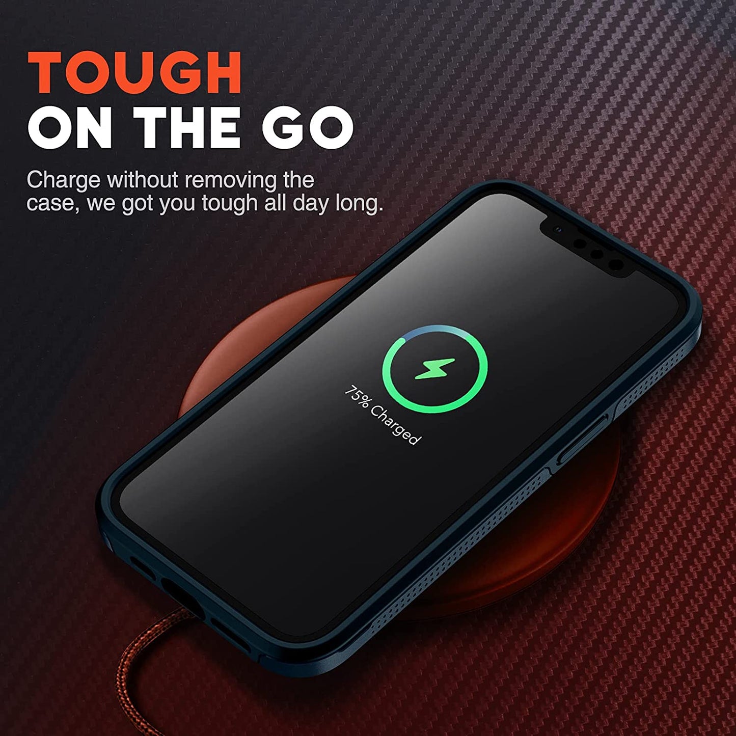 NTG Shockproof Designed for Iphone 13 Case [2 Layer Structure Protection] [Military Grade Anti-Drop] Lightweight Shockproof Protective Phone Case for Iphone 13 6.1 Inch, Blue  NTG   