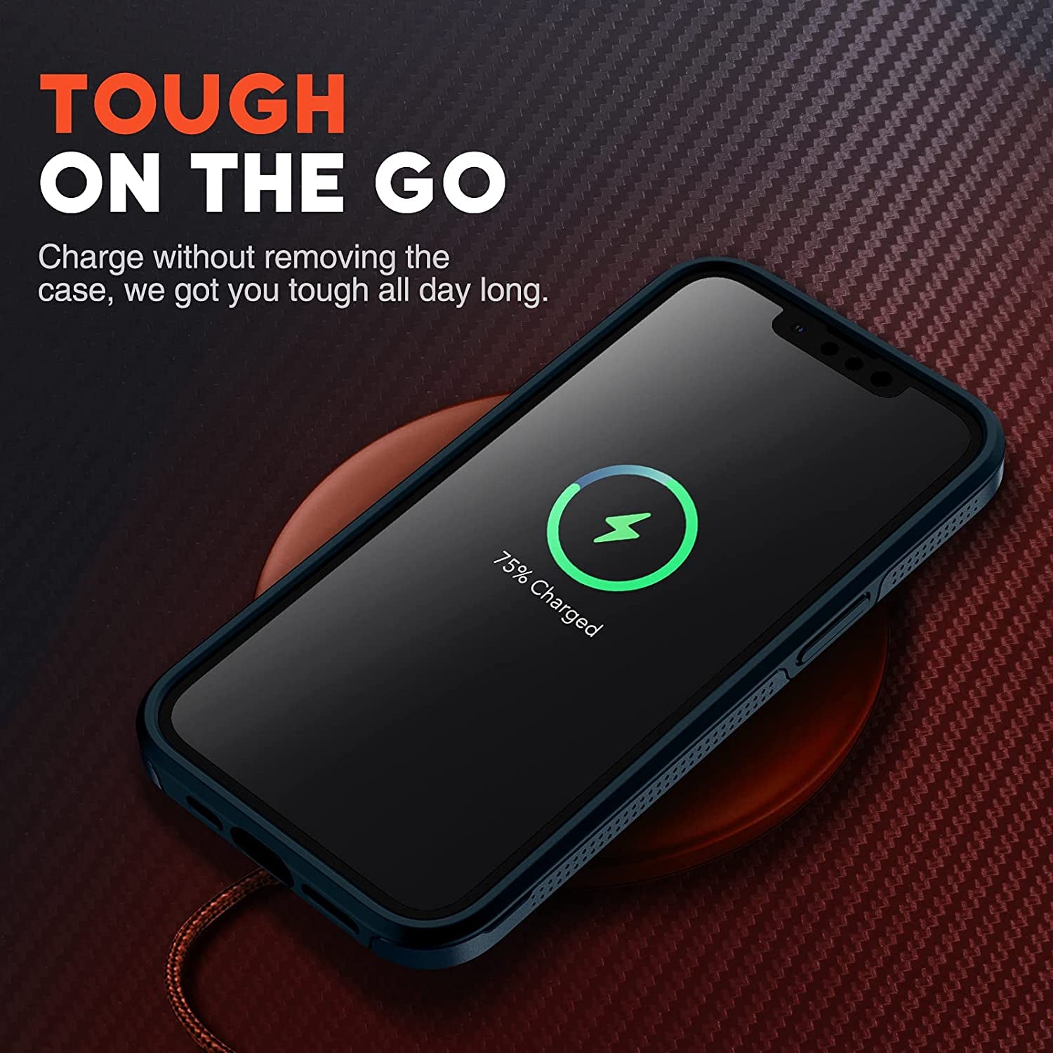 NTG Shockproof Designed for Iphone 13 Case [2 Layer Structure Protection] [Military Grade Anti-Drop] Lightweight Shockproof Protective Phone Case for Iphone 13 6.1 Inch, Blue  NTG   