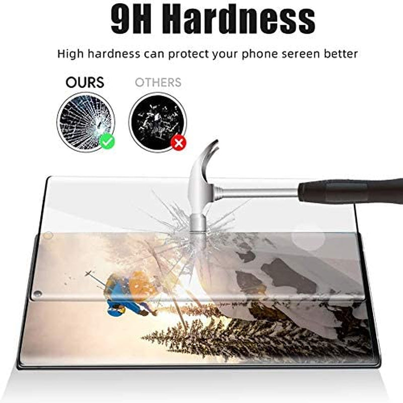 LETANG [2+2 Pack ] Galaxy Note 20 Ultra Screen Protector with Camera Lens Protector, 9H Hardness, Support Fingerprint, 3D Curved Tempered Glass Film for Samsung Galaxy Note 20 Ultra 5G (6.9 Inch)  LETANG   