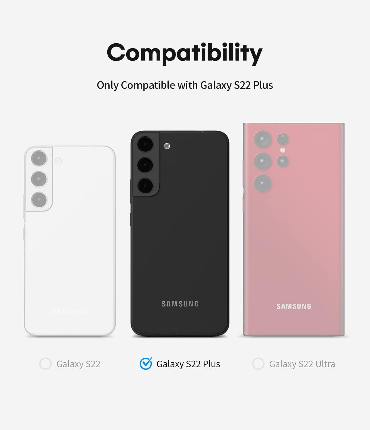 GOOSPERY Liquid Silicone Designed for Galaxy S22 plus Case (6.6 Inches) Silky-Soft Touch Full Body Protection Shockproof Cover Case with Soft Microfiber Lining - Black  GOOSPERY   