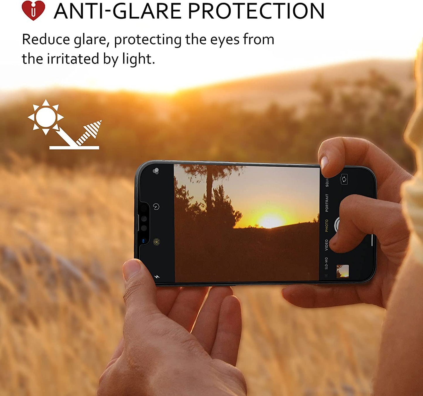 Icarez HD anti Glare Matte Screen Protector for Iphone 14 Iphone 13 /Iphone 13 Pro 6.1-Inches [3 Pack] (Case Friendly) Premium No Bubble Easy to Apply with Hinge Installation  iCarez   