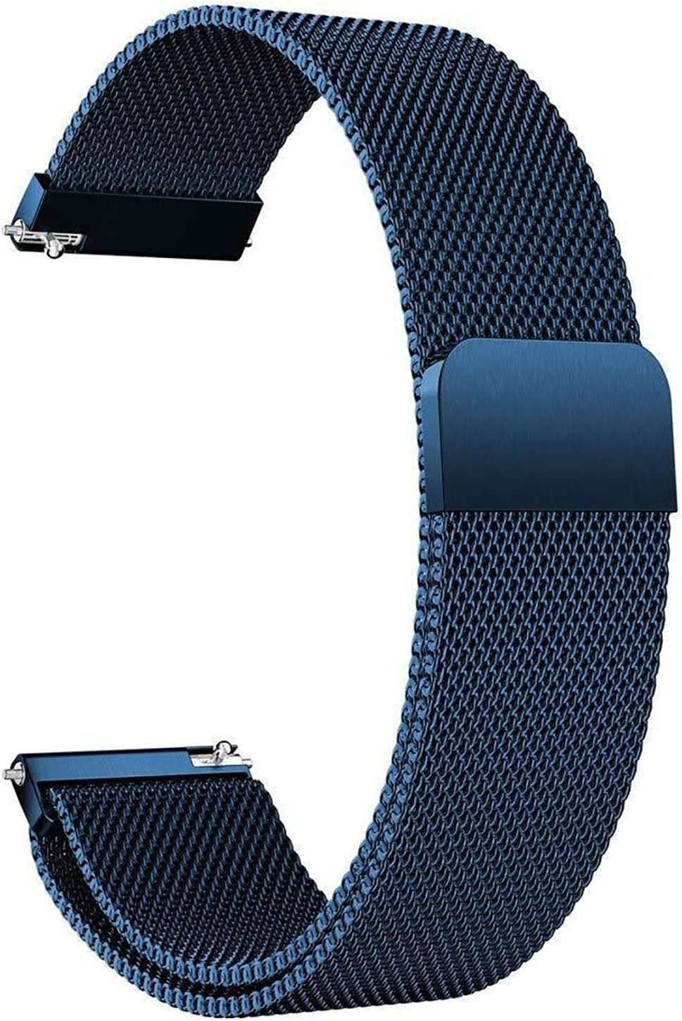 Compatible with Galaxy Watch 3 45Mm/Samsung Galaxy Watch 46Mm/Gear S3 Frontier/Classic Band, 22Mm Stainless Steel Strap Replacement for Samsung Galaxy Watch 46Mm Smartwatch (Colorful)  Morsey Blue 20mm 
