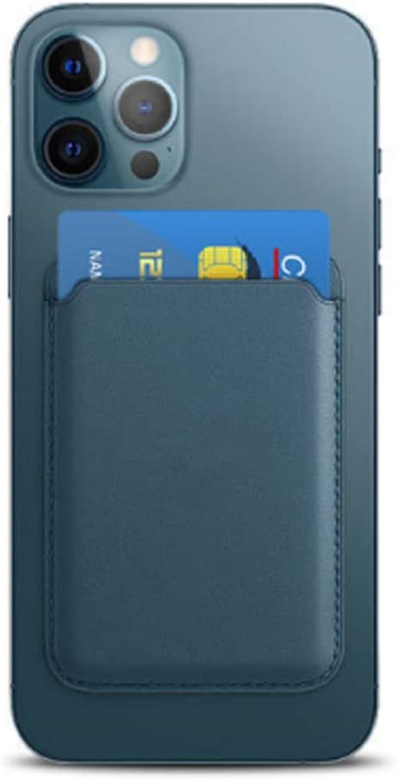 Lacase Magnetic Card Wallet Holder with Magsafe for Iphone 14 / 13 / 12 Series, (Black)…  Lacase Baltic Blue  