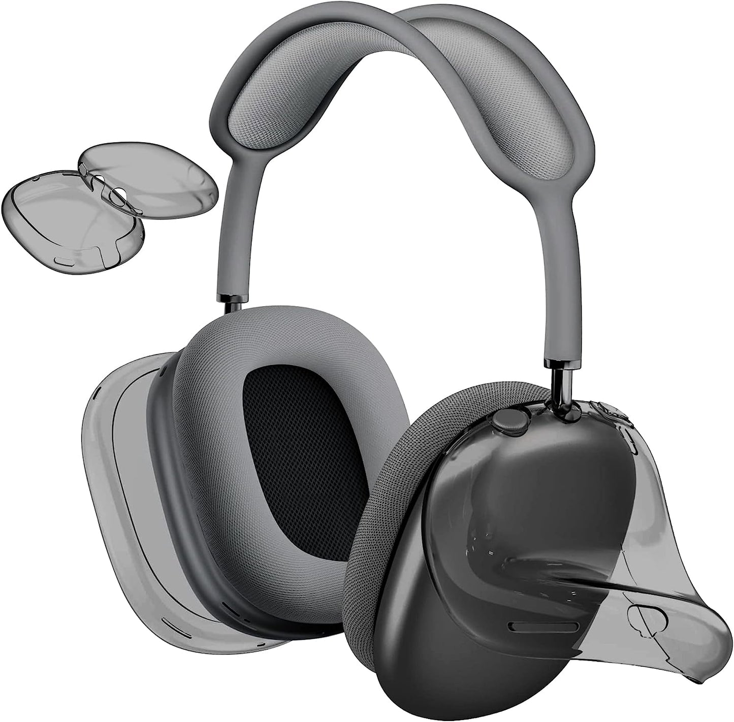 Case Cover for Airpods Max, Anti-Scratch Clear Soft TPU Case for Airpod Max Cover, Transparent Headphones Case  UVEPBSMN   