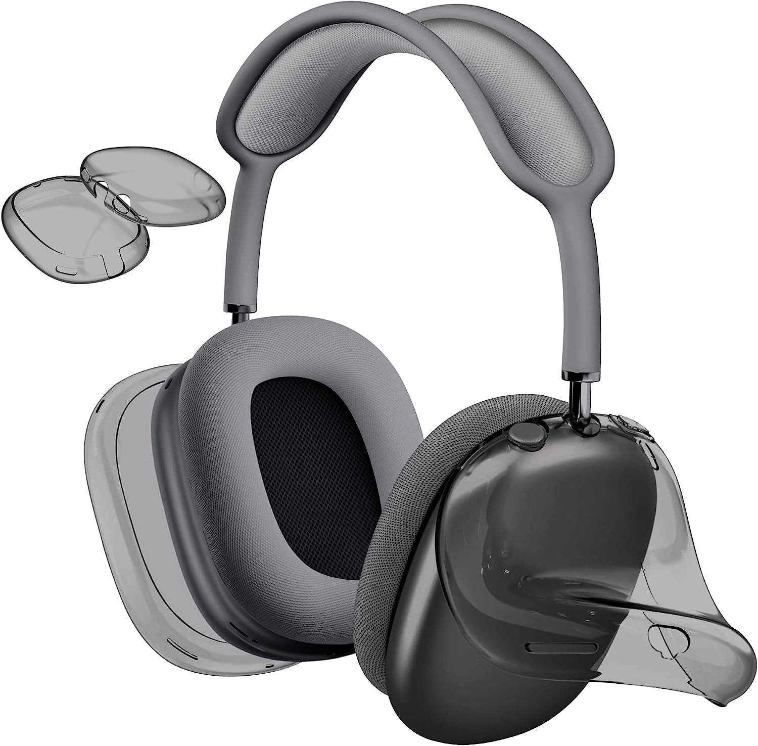 Case Cover for Airpods Max, Anti-Scratch Clear Soft TPU Case for Airpod Max Cover, Transparent Headphones Case  UVEPBSMN   