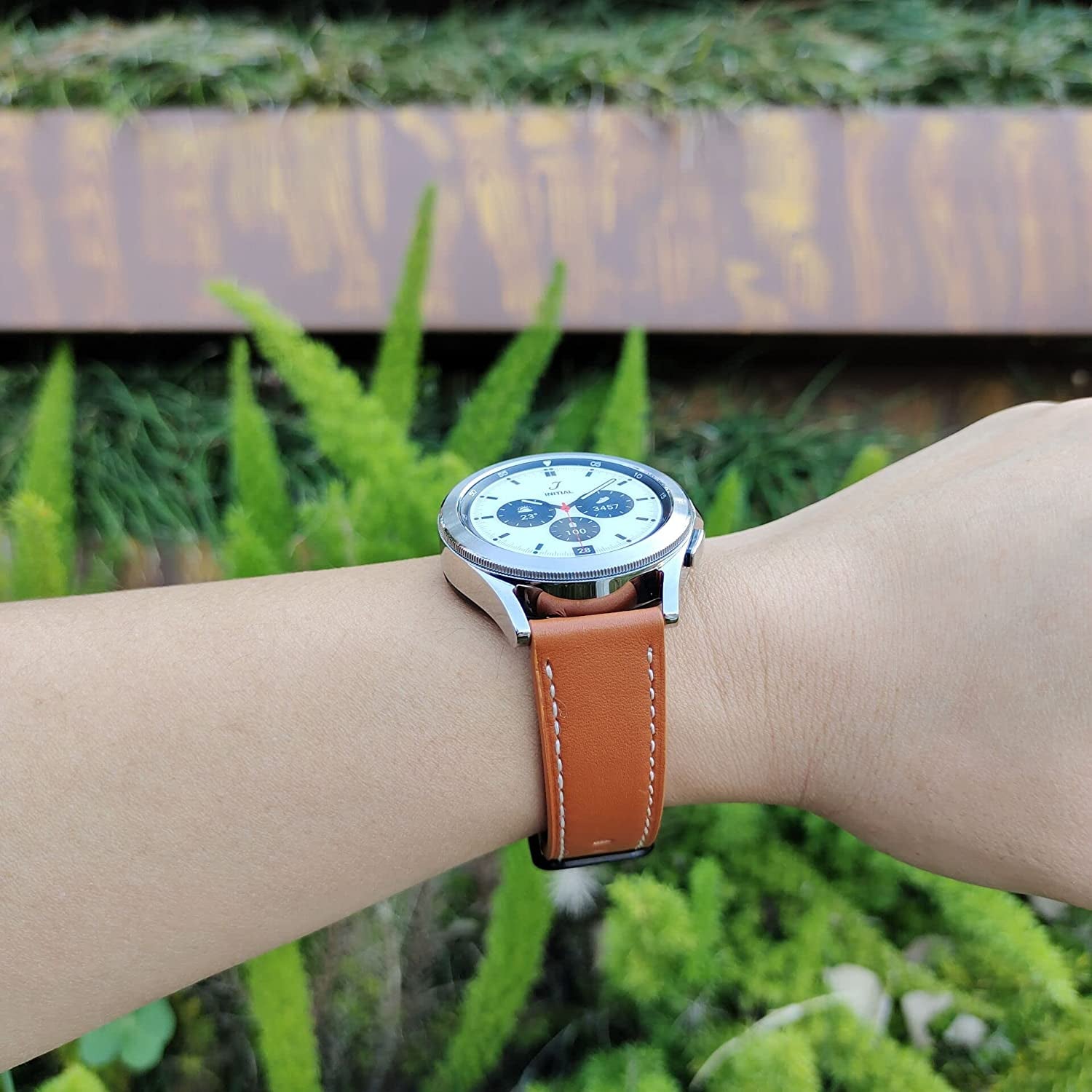 Greaciary Glitter Leather Band Compatible for Galaxy Watch 4 Bands 44Mm 40Mm/Galaxy Watch 4 Classic Bands 46Mm 42Mm Women Men,Luxury Sparkle Shiny Strap Compatible for Samsung Galaxy Watch 41Mm/Active 2 40Mm 44Mm/Watch 42Mm  Greaciary   