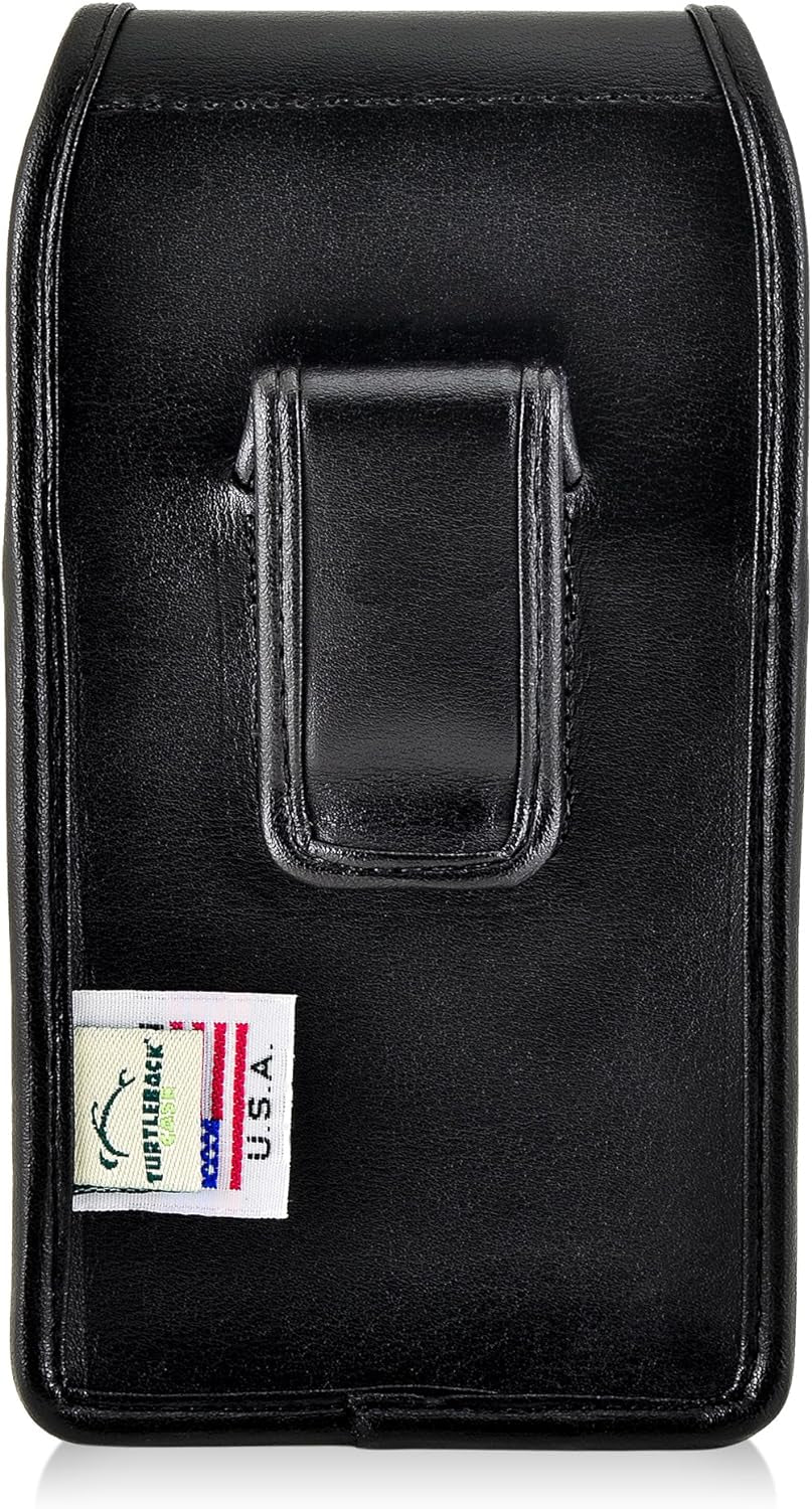 Turtleback Holster Made for LG G6 Black Vertical Belt Case Leather Pouch with Executive Belt Clip Made in USA  Turtleback   