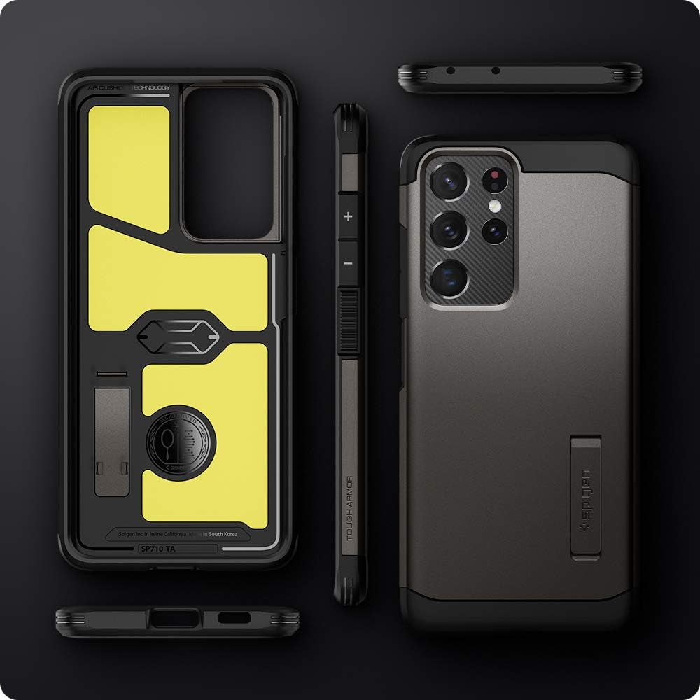 Spigen Tough Armor [Extreme Protection Tech] Designed for Galaxy S21 Ultra Case (2021) - Gunmetal  Spigen   