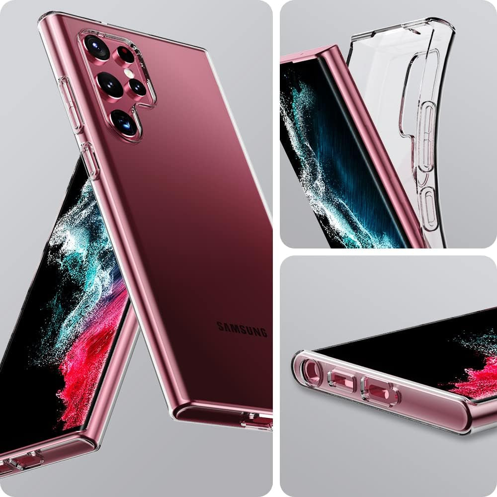 TPU for Samsung Galaxy S22 Ultra Case Clear, Galaxy S22 Ultra Case, Ultra [Slim Thin] Flexible TPU Scratch Resistant Gel Rubber Soft Silicone Protective Case Cover for Galaxy S22 Ultra(Clear)  CASEVASN   