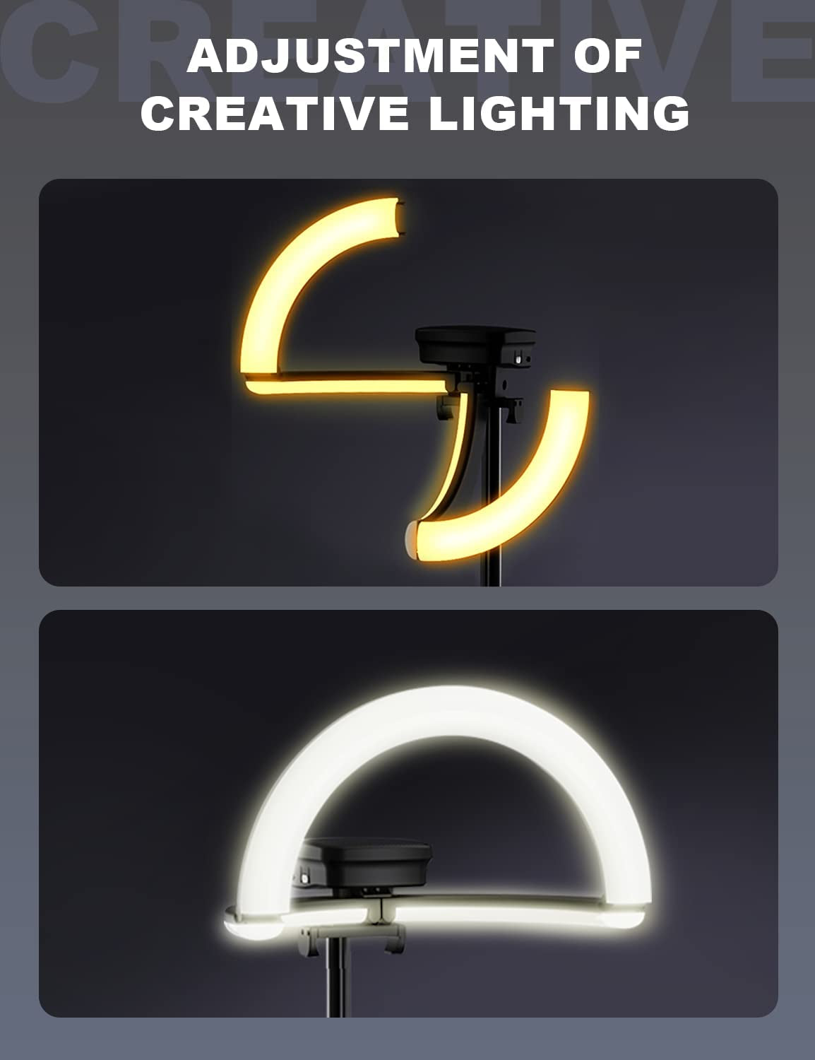 Woumlaiy Ring Light with Tripod, Extendable 79" Selife Stand, Rechargeable Wireless Foldable 10'' LED Ring Light with 4000Mah Battery& Phone Holder for Travel/Selfie/Live Stream/Vlog/Makeup/Youtube  Woumlaiy   