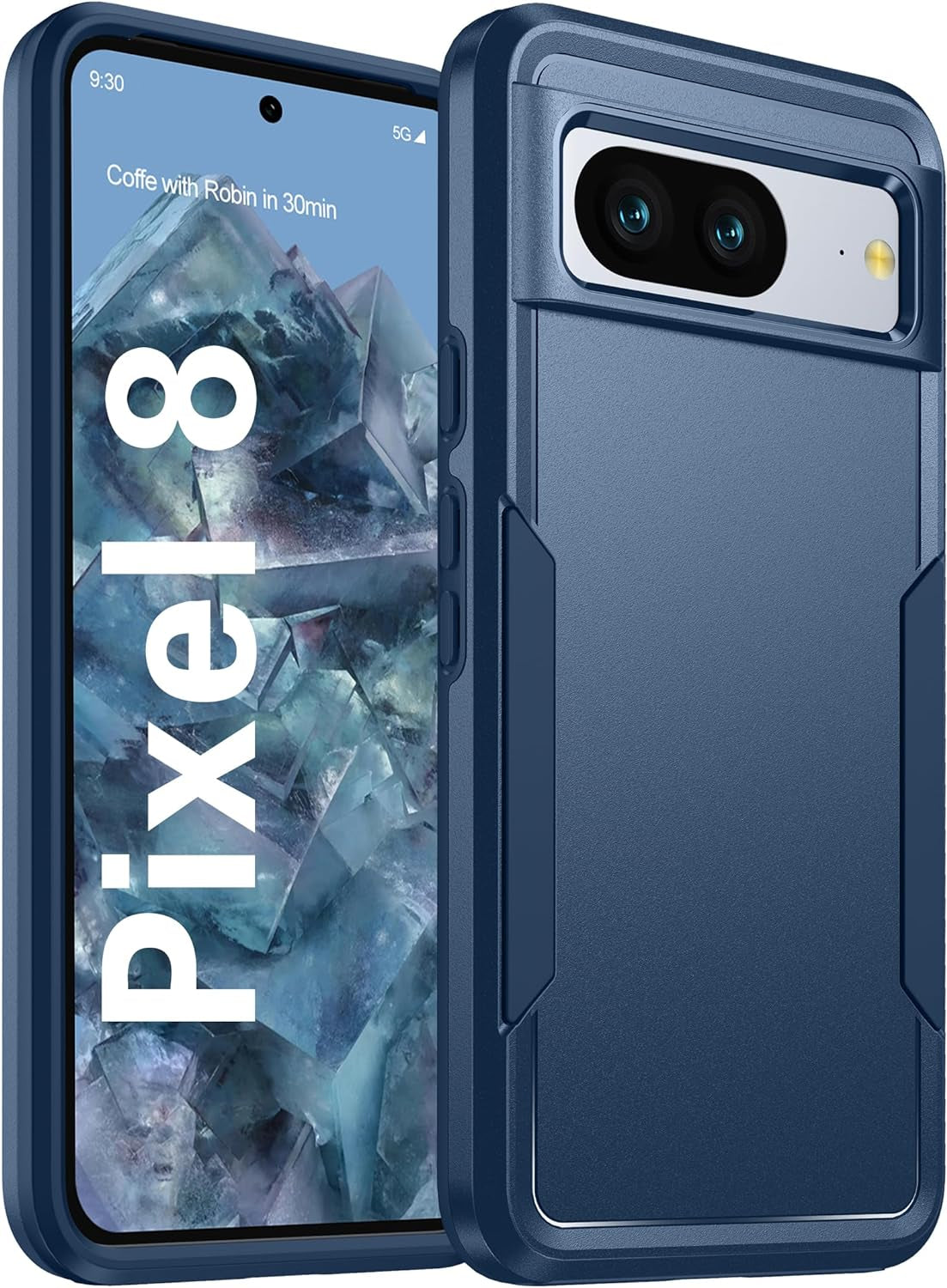 Oterkin for Google Pixel 8 Case,[Shockproof] Pixel 8 Case [15FT Military Grade Defense][Heavy Duty Protection][Dual Layer][Slim Fit] Google Pixel 8 Phone Case (Green)  Oterkin Blue Google Pixel 8 Case 