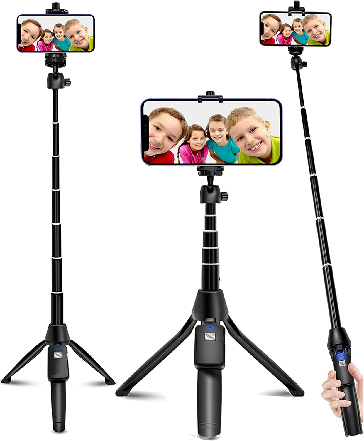 Selfie Stick, 40 Inch Extendable Selfie Stick Tripod,Phone Tripod with Wireless Remote Shutter,Group Selfies/Live Streaming/Video Recording Compatible with All Cellphones  BZE   