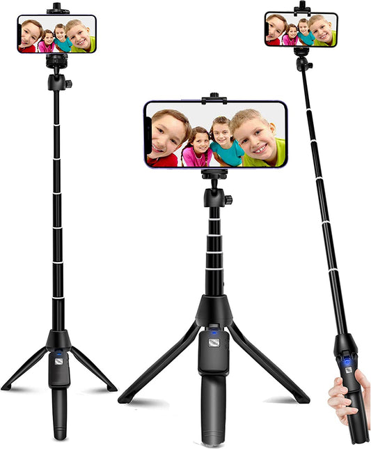 Selfie Stick, 40 Inch Extendable Selfie Stick Tripod,Phone Tripod with Wireless Remote Shutter,Group Selfies/Live Streaming/Video Recording Compatible with All Cellphones  BZE   