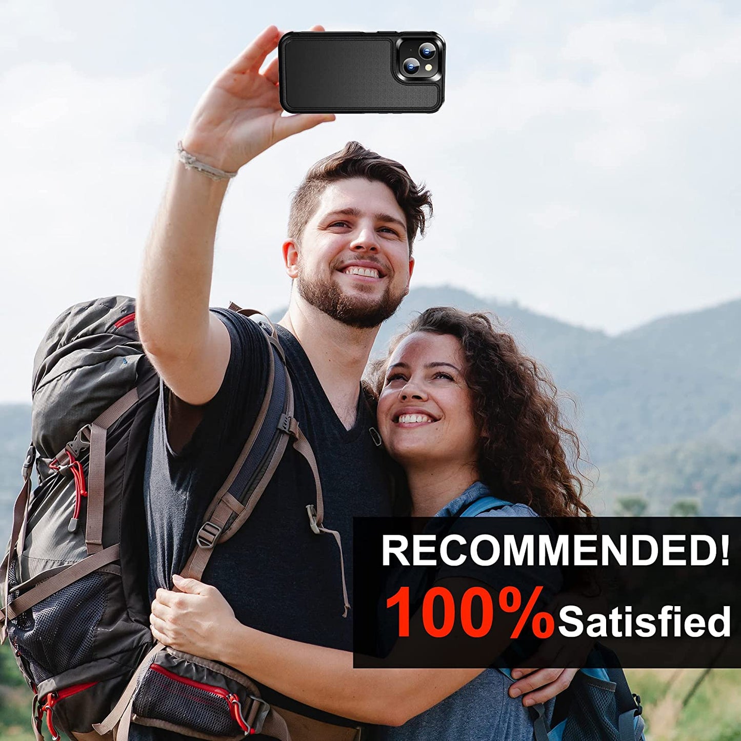 Xiwxi Magnetic for Iphone 14 Case [Compatible with Magsafe][Military Grade Drop Protection] [Glass Screen Protector+Camera Lens Protector] Non-Slip Full-Body Shockproof Phone Case,Black  xiwxi   