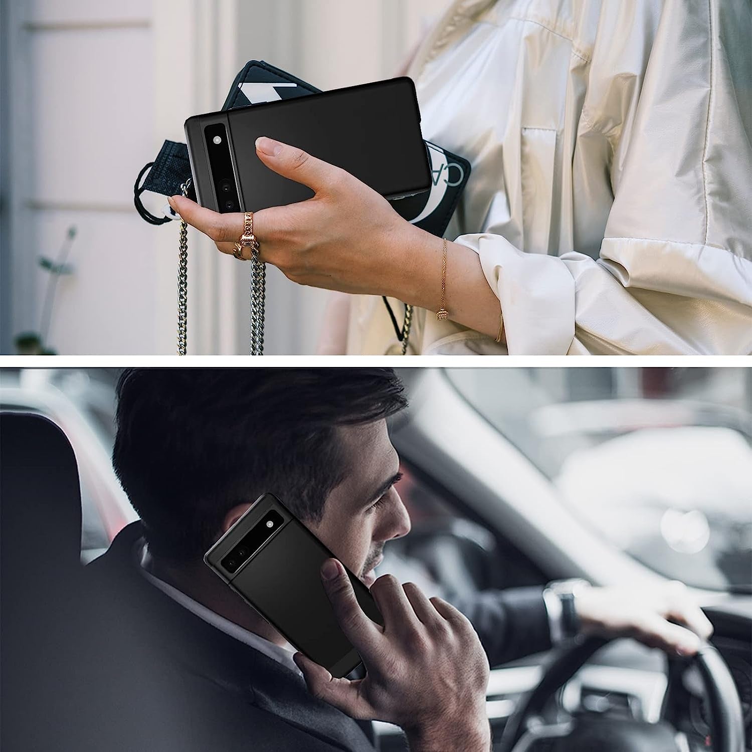 [1+1 Pack] Miimall Compatible for Google Pixel Buds A-Series Case + Google Pixel 6A Case, Ultra-Thin Back Cover for Pixel 6A 2022, Silicone with Keychain Cover Case for Pixel Buds A-Series(Mint Green)  Miimall   