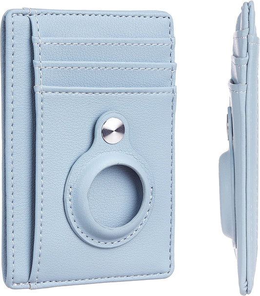 Hawanik Slim Minimalist Front Pocket Wallet with Built-In Case Holder for Airtag  Hawanik   