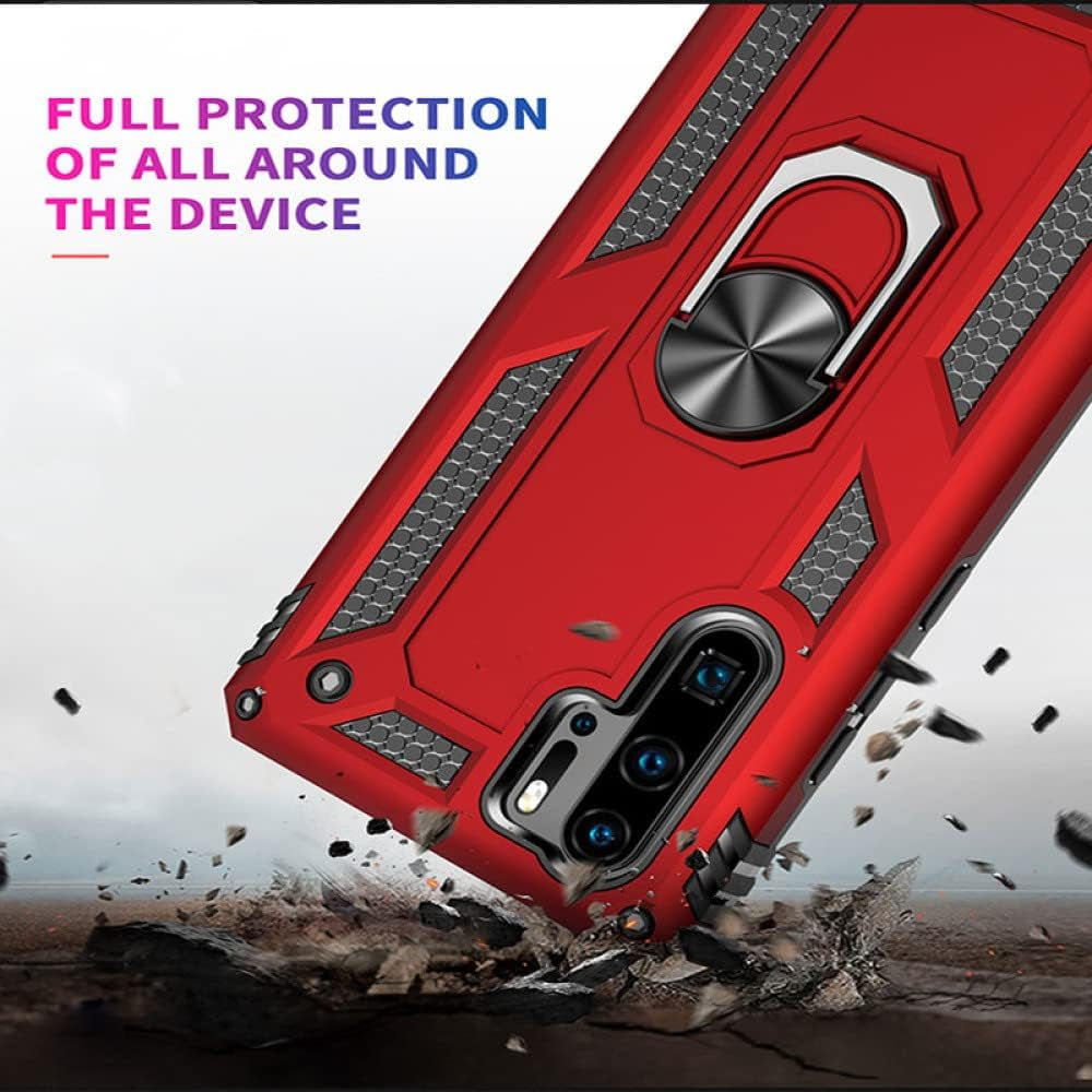 YOGISU for Huawei P30 Lite Shockproof Case for Huawei P40 Lite E Pro P30 Pro P20 Lite P Smart Z 5G Ring Holder Armor Phone Cover,Black,For P30  YOGISU   