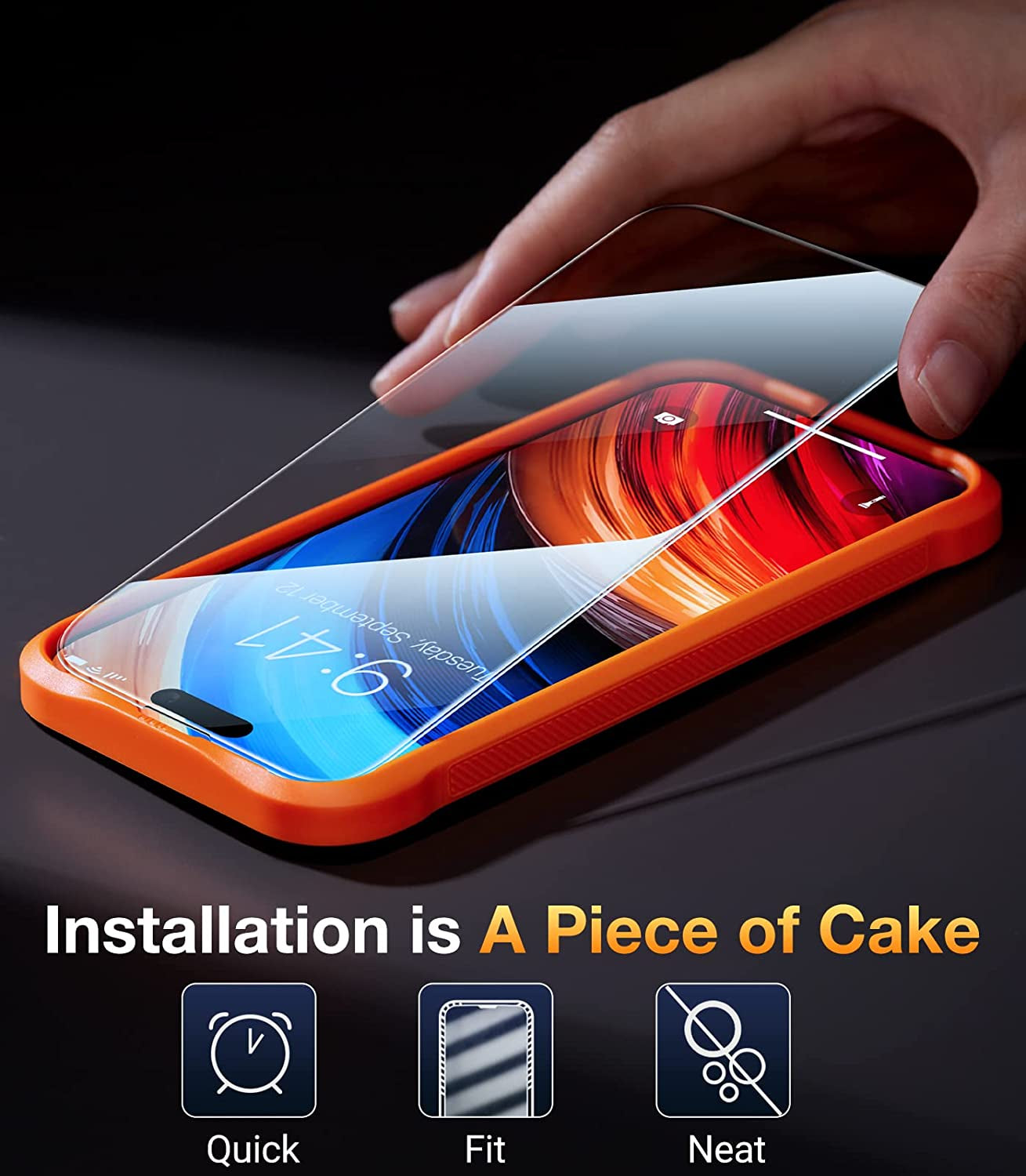 TORRAS 2023 Latest Upgraded 2-Pack Iphone 14 Pro Screen Protector & Camera Lens Protector [Full Protection Screen Saver] Aerospace Grade Materials Tempered Glass Anti-Fingerprint Easy Installation Bubble Killer  TORRAS   