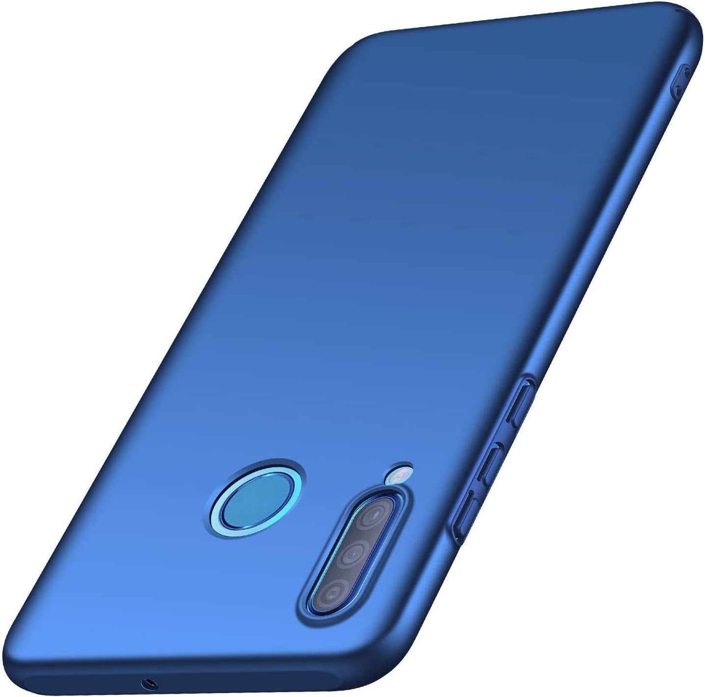 Winpromise Phone Case for Huawei P30 Lite Case [Anti-Scratch] [Durable Premium Plastic] [Ultra Thin] [Silky Feel] Slim Protective Hard Cover for Huawei P30 Lite (Black)  Winpromise Blue  