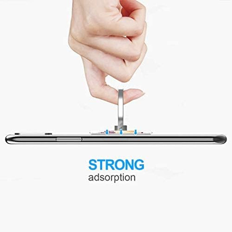 BYBART Phone Ring Holder, 2PCS Metal 360° Rotation Phone Grip Kickstand Universal Finger Ring Stand Compatible with All Smartphone Tablet - Purple Lotus Flower  BYBART   