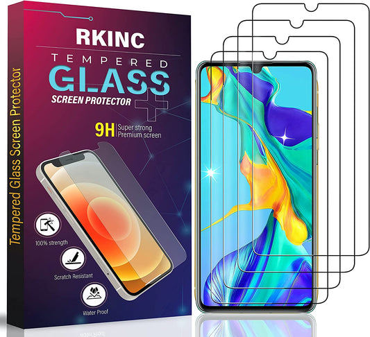 RKINC Screen Protector [4-Pack] for Samsung Galaxy A03/ A03S / A03 Core / A02/ A02S, Tempered Glass Film Screen Protector, 0.33Mm [Lifetimewarranty][Anti-Scratch][Anti-Shatter]  RKINC   