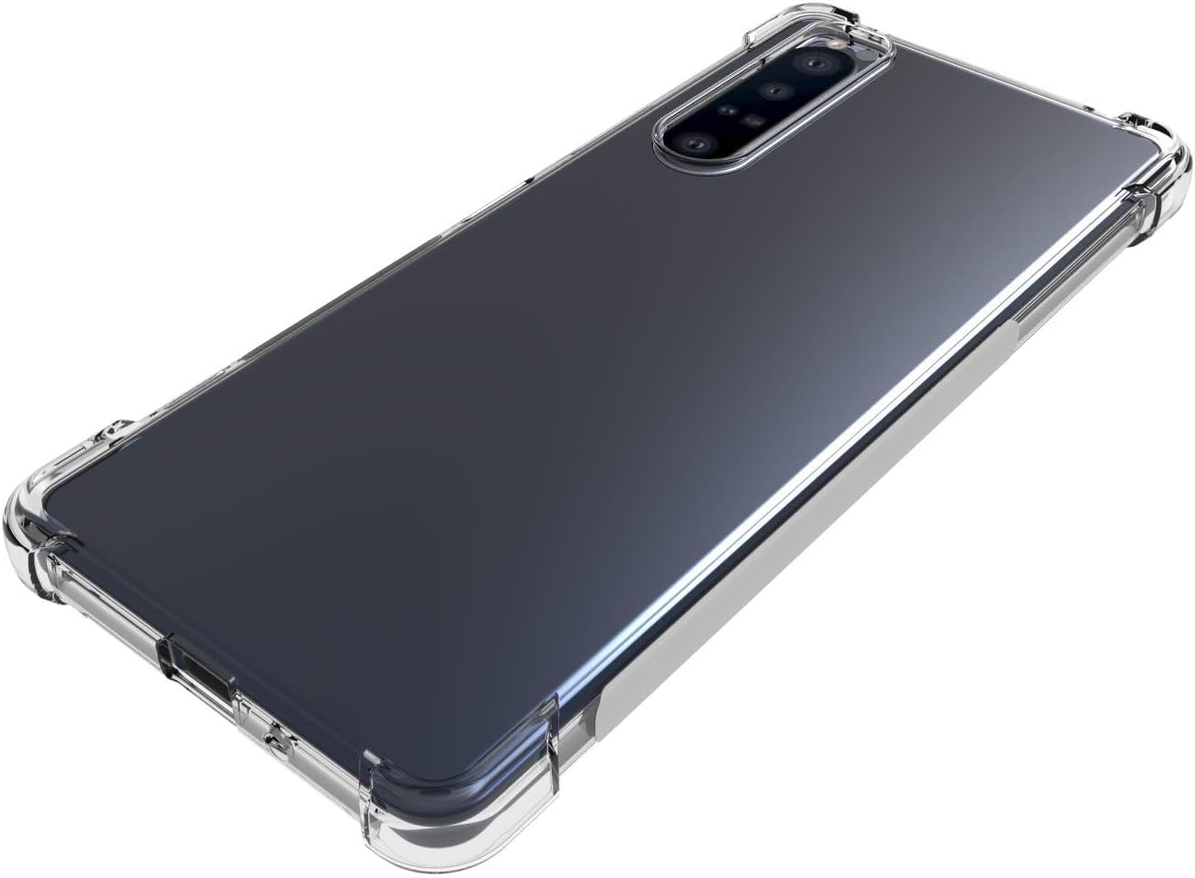 USTIYA Case for Sony Xperia 1 II Clear TPU Four Corners Protective Cover Transparent Soft Funda  Shenzhen Jinyi Technology Co., Ltd.   