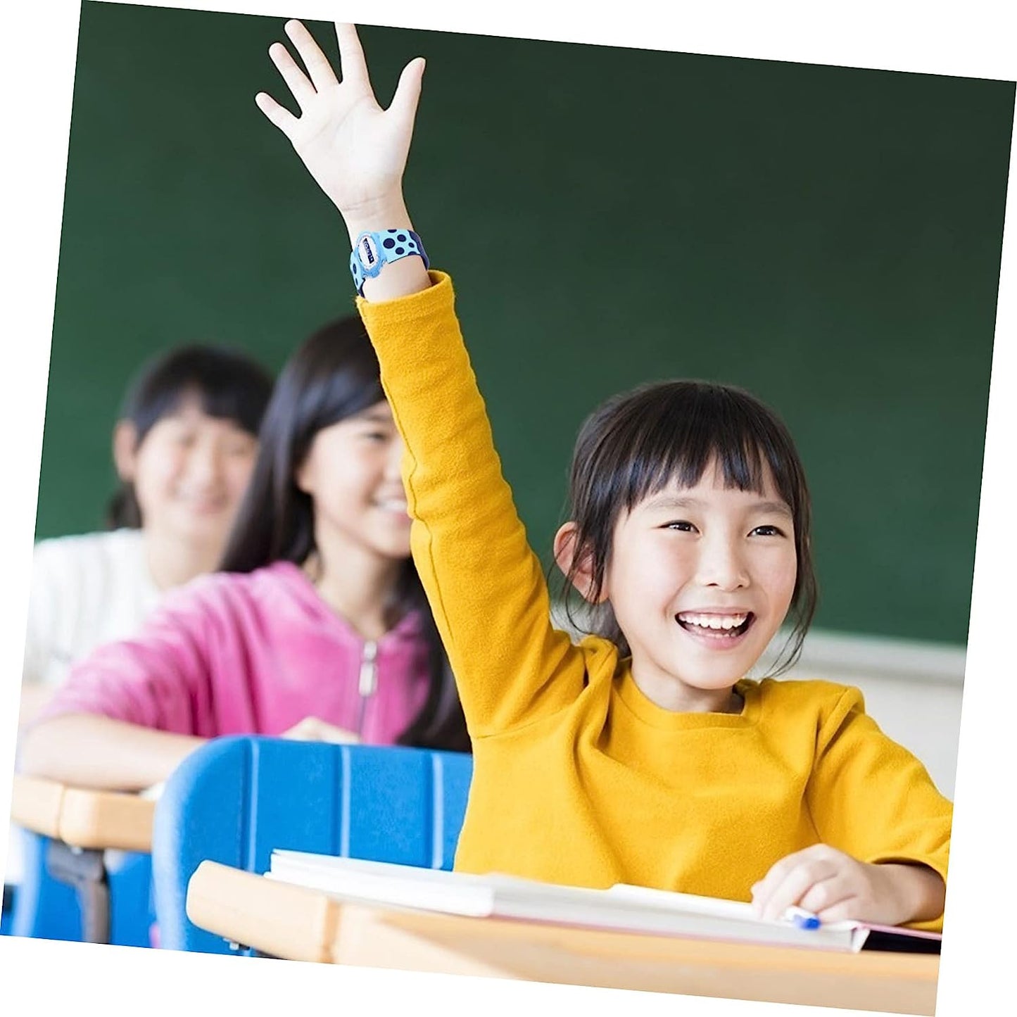 Mikikit Smartwatch Bands Children Universal Supple Wristband Belt Replacement Anti-Slip Smartwatch Watchband Strap Decorative Watch Kids Silicone Band Silicone Wristbands  Mikikit   