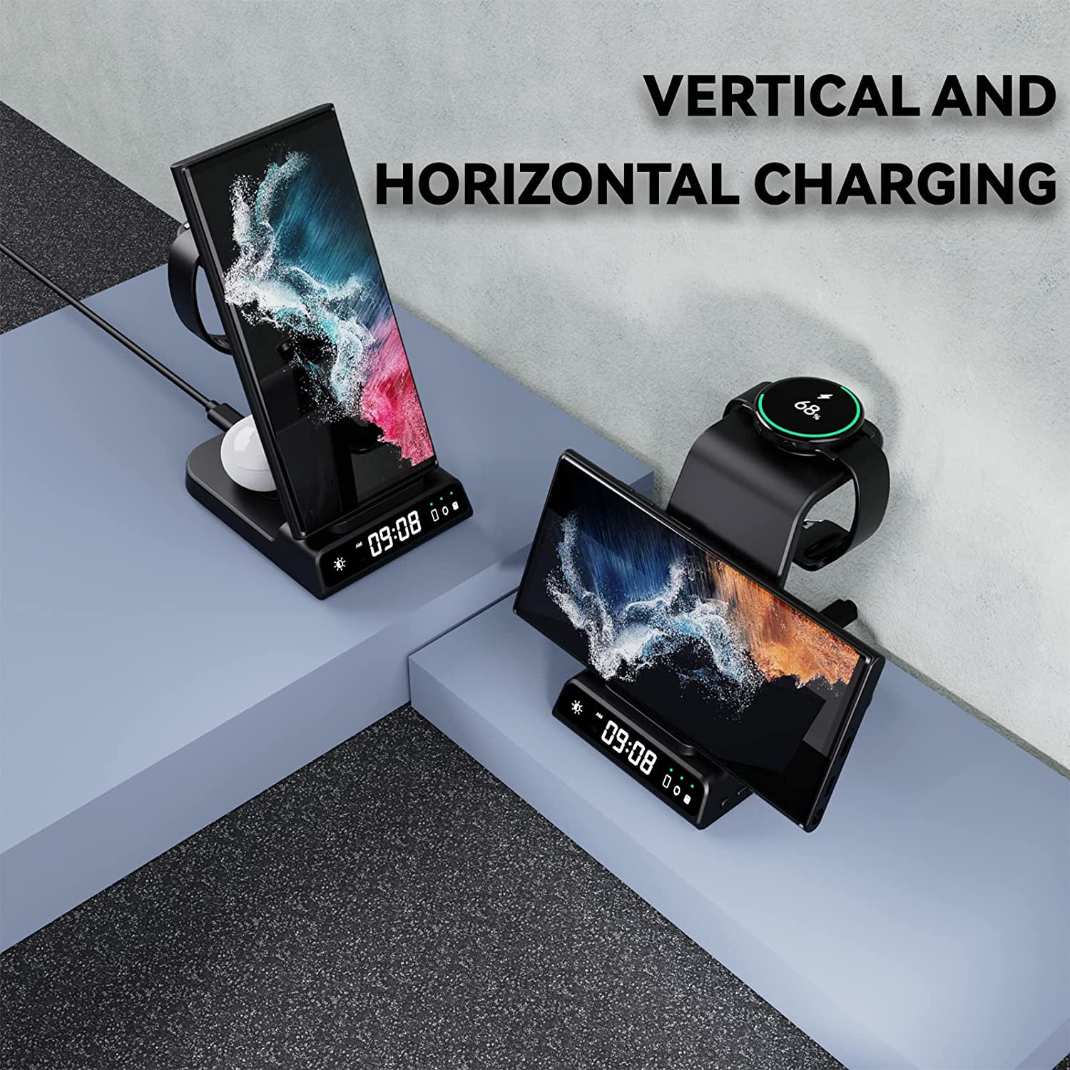 Wireless Charger for Samsung, 3 in 1 Wireless Charging Station for Samsung Galaxy S23 Ultra/S22/S21/S20/Note 20/Z Flip 4/Z Fold 4, Samsung Watch Charger for Galaxy Watch 5 Pro/4/3, Galaxy Buds 2/Pro/+  Shenzhen Xuanfeng Innovations Technology Co., Ltd.   