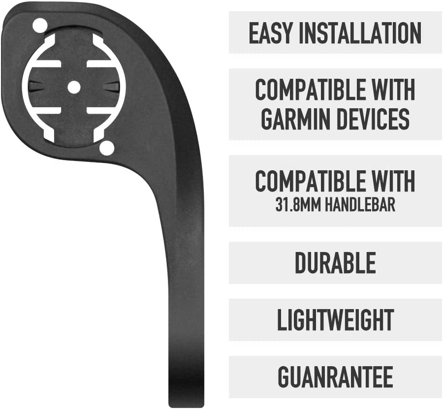 XOSS G/G+ Bike Computer Mount, Compatible for Bike Computer Garmin, Out Front Bike Computer Mount Road Black Plastic-Steel Durable (Gemma)  xoss   