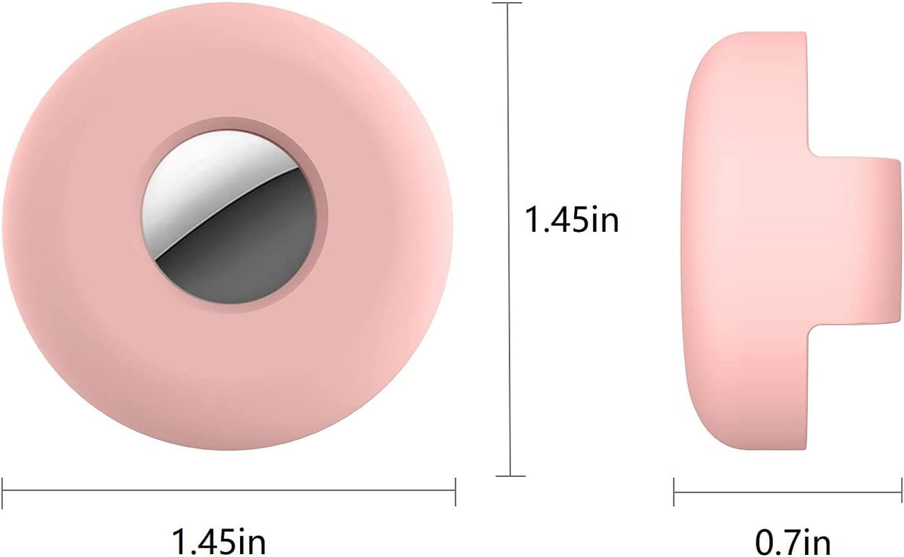 Dog Collar Holder for Apple Airtag 2 Pack , Anti-Lost Airtag Silicone Dog Collar Cat Pet Loop Holder ,Compatible with Pet Collars Loop&Backpack Airtag Accessories (Pink & Purple) 1  N\C   