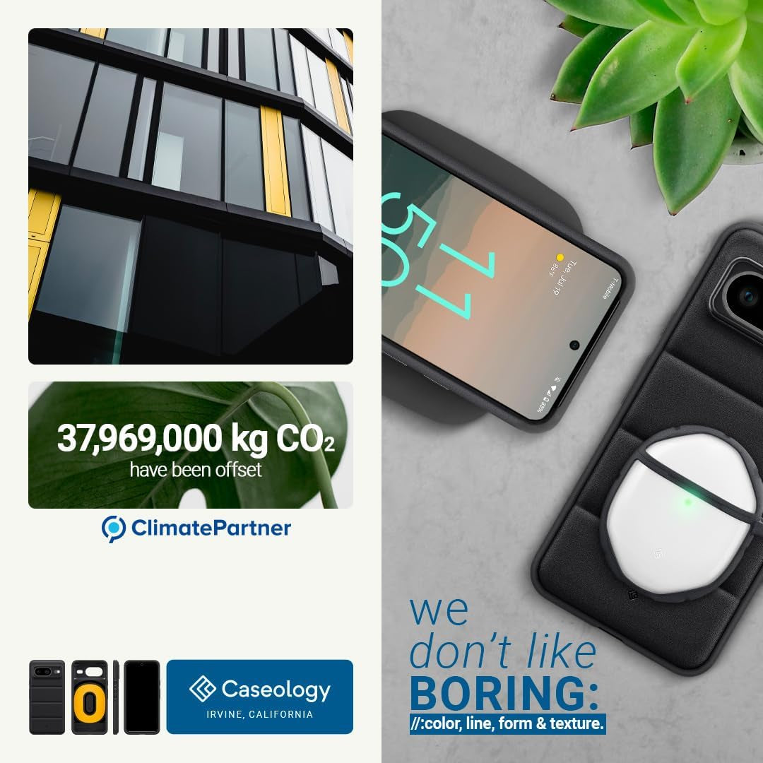 Caseology Athlex Grippable Protective Case Compatible with Google Pixel 8 Case 5G [Military Grade Drop Tested](2023) - Active Black  Caseology   