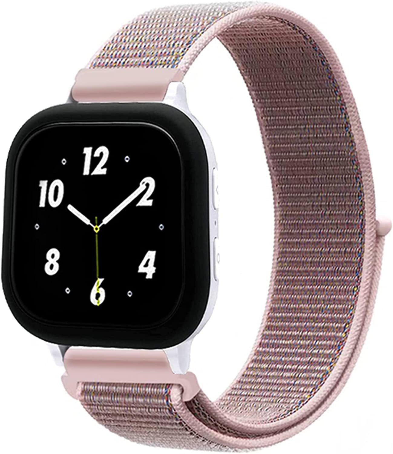 Sport Loop Band Compatible with Apple Watch Band 49Mm 45Mm 44Mm 42Mm 41Mm 40Mm 38Mm Nylon Women Men Stretchy Elastic Braided Replacement Wristband Breathable for Iwatch Series 8 7 6 5 SE 4 3 2 1  Chfoaik sand pink 38MM/40MM/41MM 