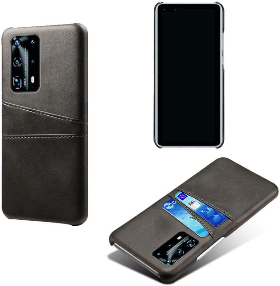 YOGISU for Huawei P40 Pro Lite Card Slot Holder PU Case for Huawei P40 Pro P40Lite P30 P20 Mate 30 Pro 20 Lite Cover,Gray,For Huawei P20  YOGISU Black For Huawei P30 Pro 