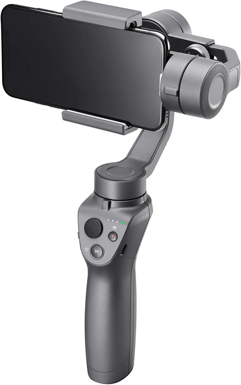 DJI Osmo Mobile 2 3-Axis Handheld Gimbal Stabilizer for Iphone & Android Smartphones with PGYTECH Action Camera Adapter  DJI   