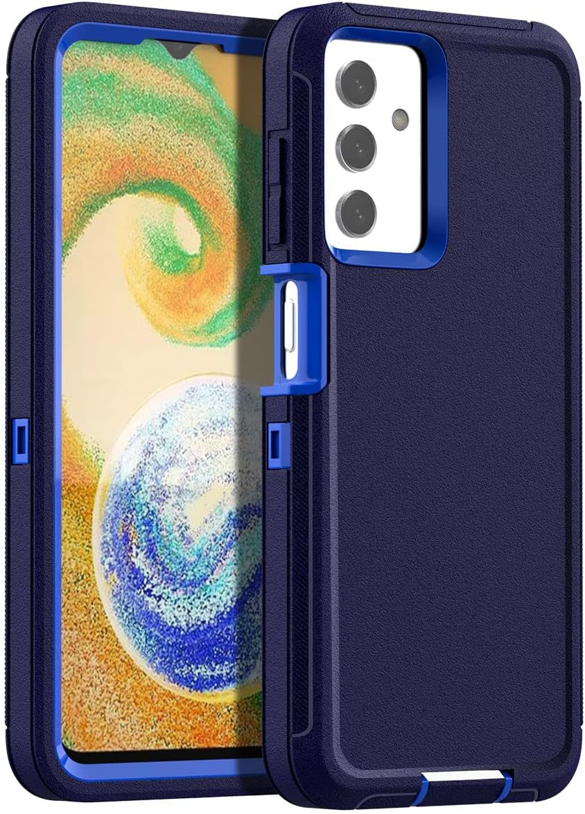 Aicase for Galaxy A04S/A13 Case(6.5")+Belt Holster,Heavy Duty 3-Layer Rugged Phone Cover,Durable Military Grade Protection Shockproof/Drop Proof/Dust-Proof Protective for Samsung A04S/A13 5G 2022  AICase Navy Blue_01  