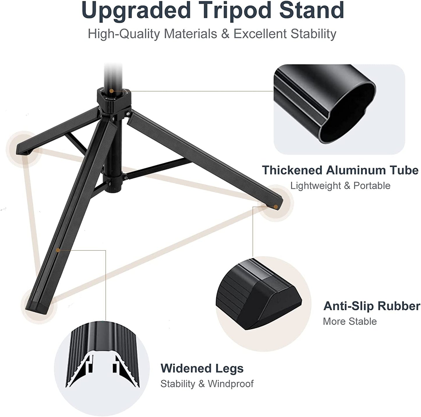 Torjim 67" Phone Tripod, Extendable Iphone Tripod Stand with Wireless Remote & Phone Holder, Aluminum Selfie Stick Tripod for Iphone/Camera/Gopro  Torjim   