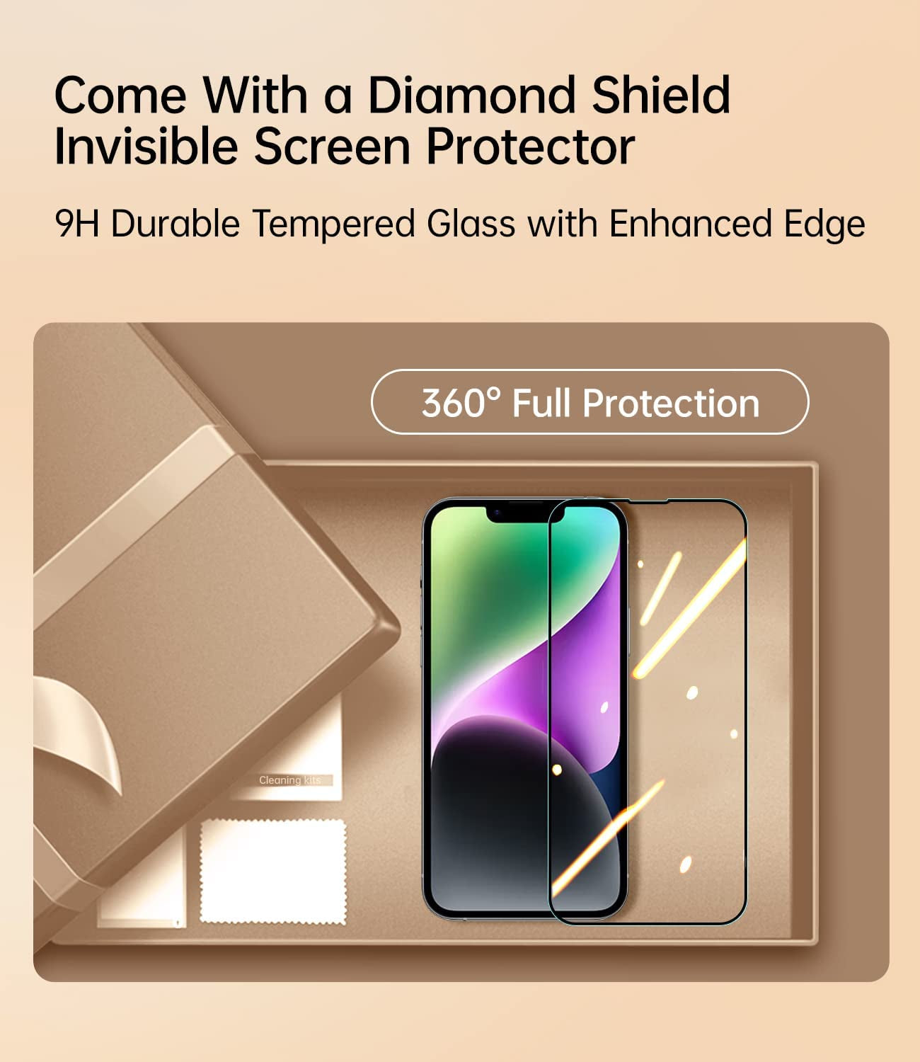 JUESHITUO Magnetic Matallic Glossy Clear for Iphone 14 Case with Full Camera Cover Protection [No.1 Strong N52 Magnets] [Military Grade Drop Protection] for Women Girls Phone Case (6.1")-Space Black  JUESHITUO   