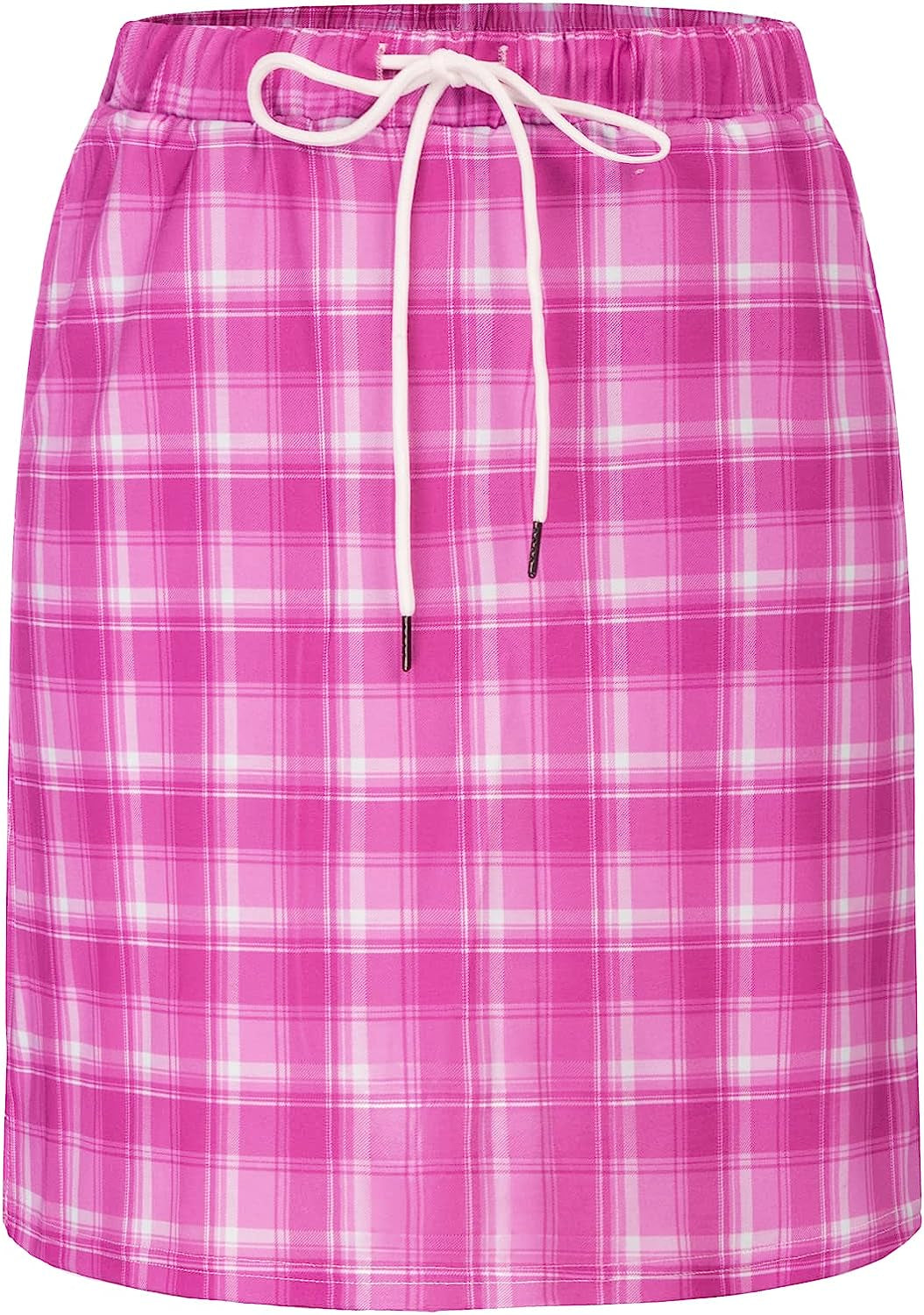 JACK SMITH Women'S Athletic Skorts Skirts Sports Golf Tennis Skirts with Pockets S-3XL  JACK SMITH Plaid Pink XX-Large 