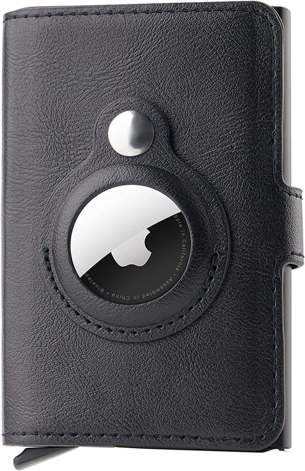 CITYWAY Airtag Wallet, Wallet for Men Compatible with Airtag, Leather Slim Air Tag Wallet with Money Clip, RFID Blocking Credit Card Holder, Integrated Airtag Wallet Case for Men'S Gift (Black)  CITYWAY   