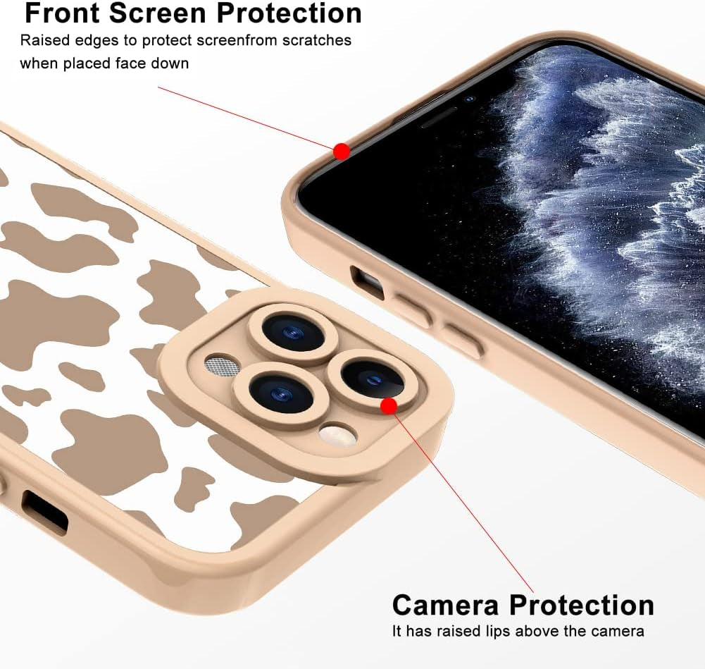ZIYE for Iphone 11 Pro Max Case Cow Pattern Phone Case with Camera Protection,Silicone TPU Phone Protective Cover Cheetah Design Cases Compatible with Iphone 11 Pro Max 6.5 Inch  ZIYE   