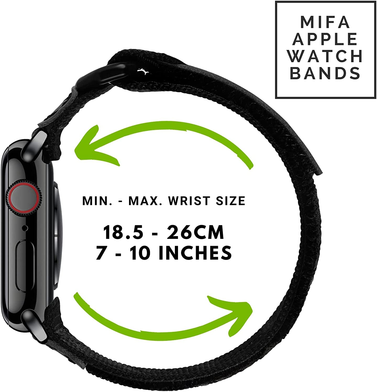 Compatible with Apple Watch Band, NASA Licensed Rugged Nylon Leather Sports Strap with Woven Loop Design for Iwatch 42Mm/44Mm/45Mm, Tough Tactical Replacement Band for Series 8/7/6/5/4/3/2/1/SE  MODERN IDEAS FROM ABROAD   