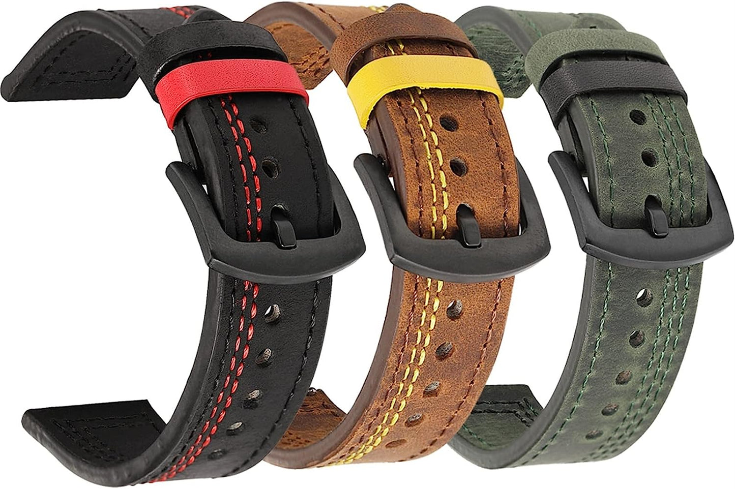 SVAPO 20 22Mm Band for Samsung Galaxy Watch 4/Classic/3/46/42Mm/Active 2 Gear S3/3 41 45Mm Leather Bracelet Universal Wirstband  SVAPO   