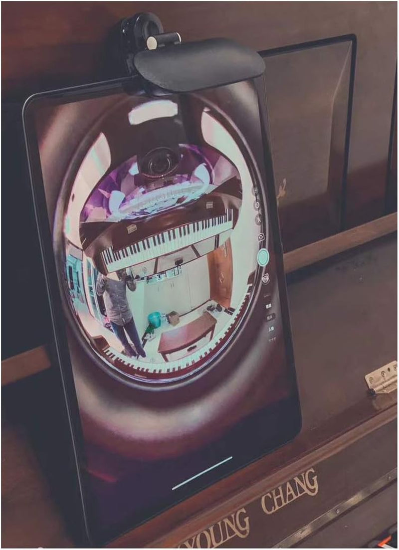 Piano Fish Eye Lens for Zoom Lessons Online Class Selfie Wide-Angle Overhead Camera Lens Iphone Android Universal Fisheye Lens Home School Teaching Tool (6Th Gen)  JJMG   