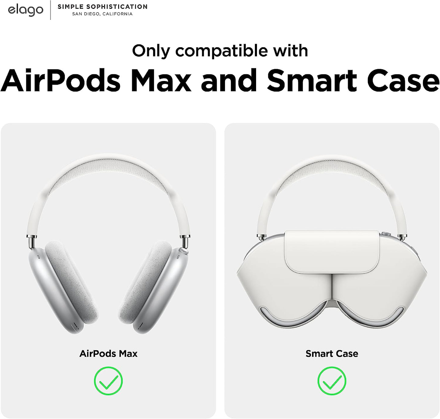 Elago Clear Case Compatible with Airpods Max Case Cover - Transparent Shockproof, Anti-Scratch, Anti-Dust [Crystal Clear]  elago   