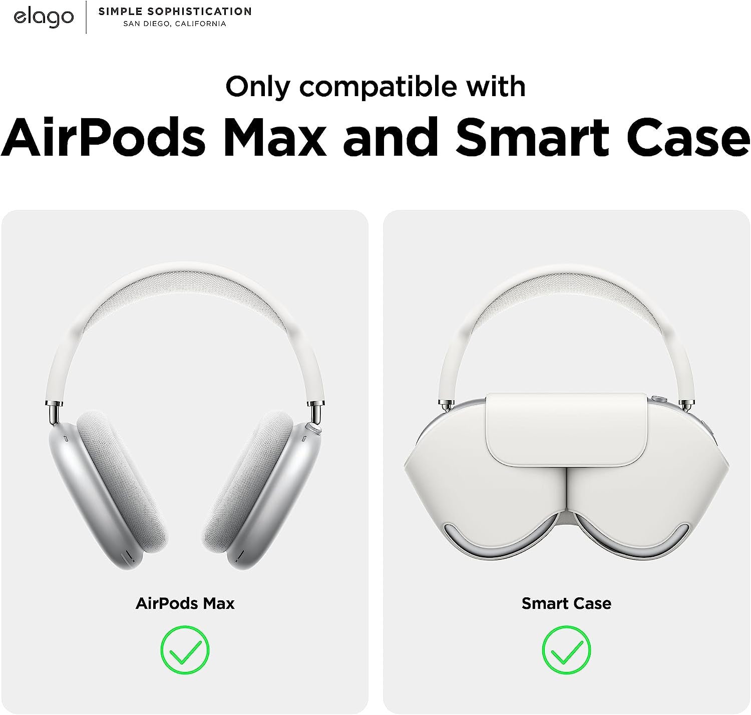 Elago Clear Case Compatible with Airpods Max Case Cover - Transparent Shockproof, Anti-Scratch, Anti-Dust [Crystal Clear]  elago   