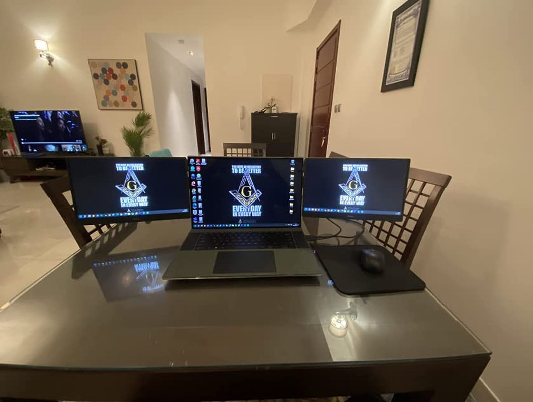 Apulat Strong Neodymium Magnet; Used to Attach a Phone, a Tablet or a Second Screen to Your Laptop or Computer Monitor; Use the Ipad as an Additional Display for Your Macbook; for Office or Portable  Apulat   