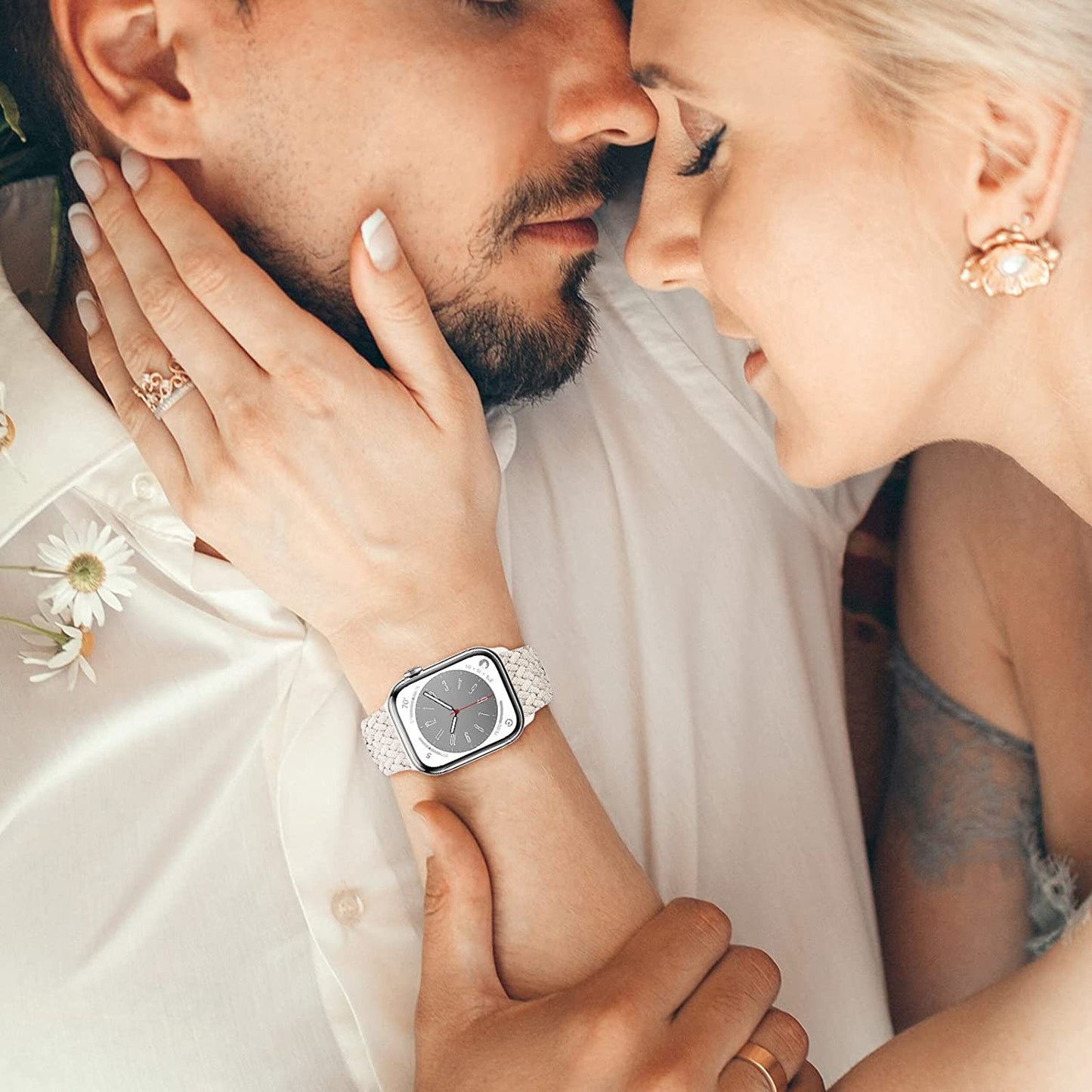 Braided for Apple Watch Band 45Mm 41Mm 40Mm 44Mm Iwatch Bands 38Mm 42Mm Men/Women,Solace Stretchy Sport Solo Loop Strap Wristband for Apple Watch Ultra 49Mm Series 8/7/6 5/4/3/2/1/SE 40 44 45 Mm  Wowstrap   