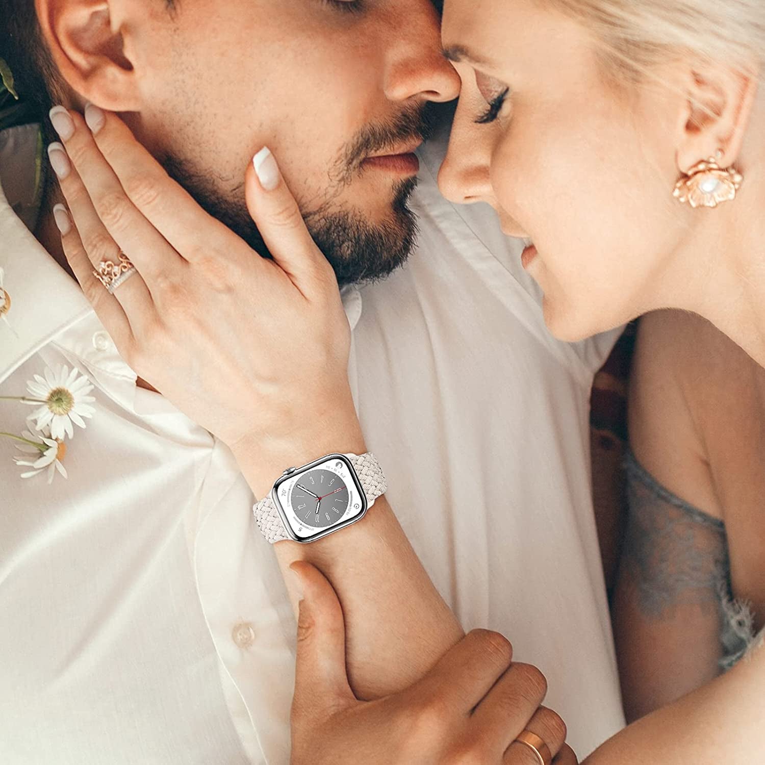 Braided for Apple Watch Band 45Mm 41Mm 40Mm 44Mm Iwatch Bands 38Mm 42Mm Men/Women,Solace Stretchy Sport Solo Loop Strap Wristband for Apple Watch Ultra 49Mm Series 8/7/6 5/4/3/2/1/SE 40 44 45 Mm  Wowstrap   