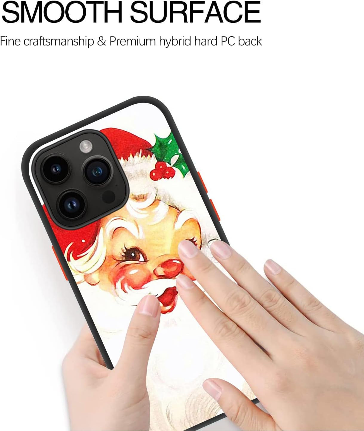 SINQERISHT Christmas Case Compatible with Samsung Galaxy S21 plus Phone Cases Hybrid Hard PC Soft TPU Bumper Full Body Shockproof Protective Cute Xmas Cover(Santa Claus)  SINQERISHT   